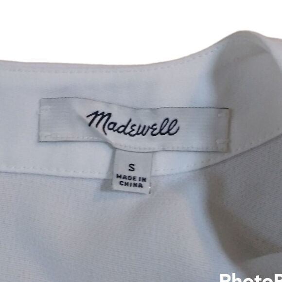 Madewell white short sleeve oversize top S - Picture 4 of 5